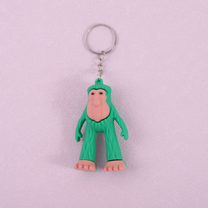 Wholesale Doll keychain funny abstract stick man shark small pendant