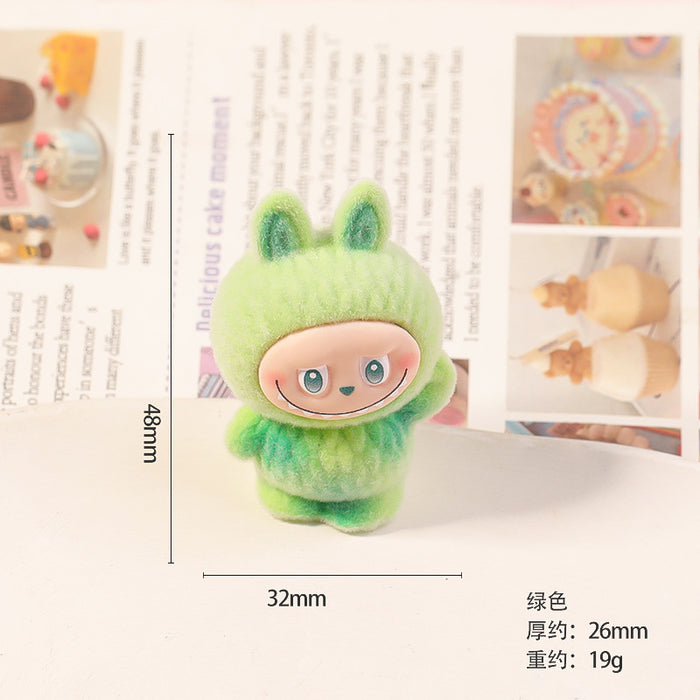 Wholesale flocked cute mini figurine