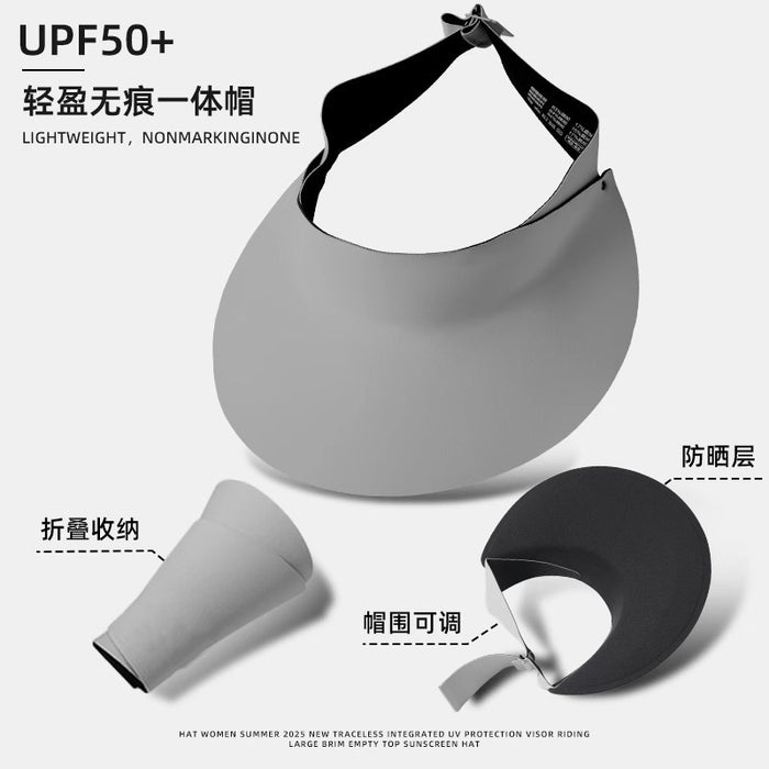 Wholesale Big brim full face sun hat, empty top sun hat, cycling sun hat, beach outdoor tourism
