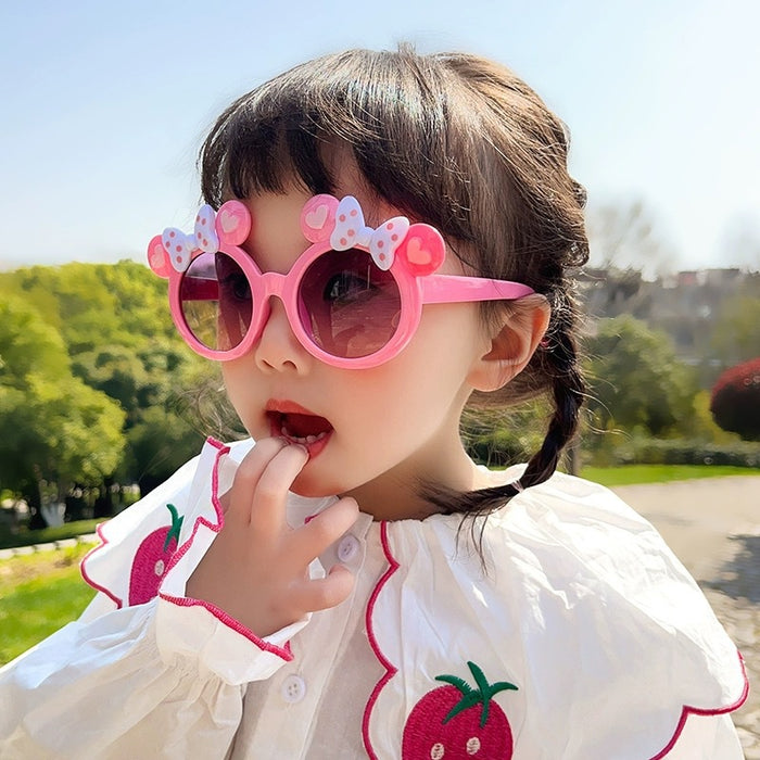 Wholesale Bow Children's Sunglasses Cute Cartoon Sunscreen Doll Sunglasses