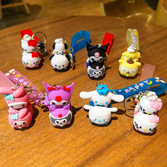 Wholesale Cartoon Silicone Doll Keychain JDC-KC-Tingm288