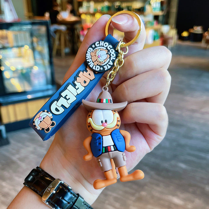 Wholesale Cartoon Cowboy Keychain Cross-Dressing Doll Couple Bag Pendant Boutique Student School Bag Pendant