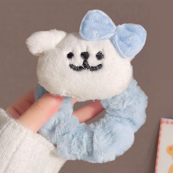 Wholesale Cute penguin and fish plush cartoon  hair scrunchies