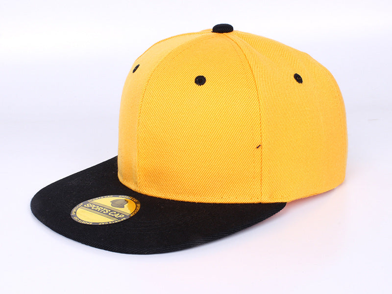 Wholesale Red Solid Color Baseball Cap Flat Brim Skateboard Hip Hop Adjustable Summer Fashion