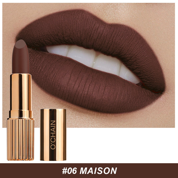 Wholesale Velvet matte mouth, red matte finish, non fading, waterproof, long-lasting, non stick cup lipstick