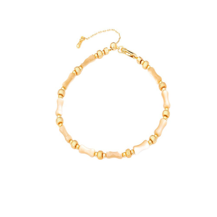 Wholesale Bamboo necklaces, bracelets, earrings, natural mother of pearl, high-end fashion accessories