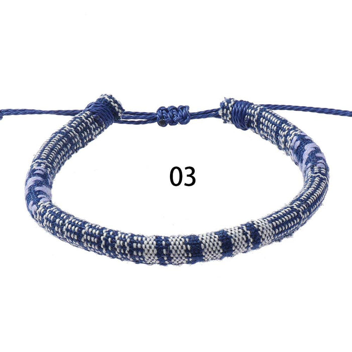 Wholesale Hot Sale Bohemian Ethnic Style Hand-woven Bracelets Colorful Surfing Cloth Bracelets Friendship Bracelets JDC-BT-XH006