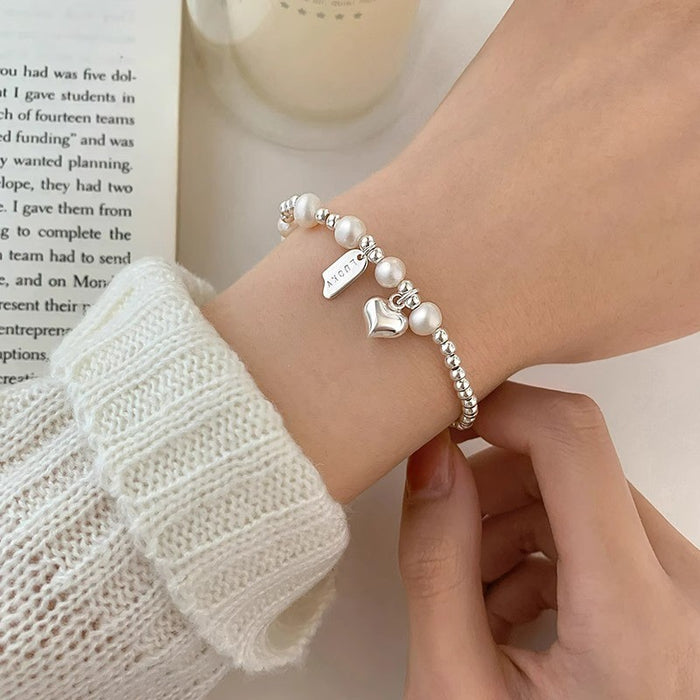 Wholesale Pure silver bracelet, bead, niche temperament, versatile accessory