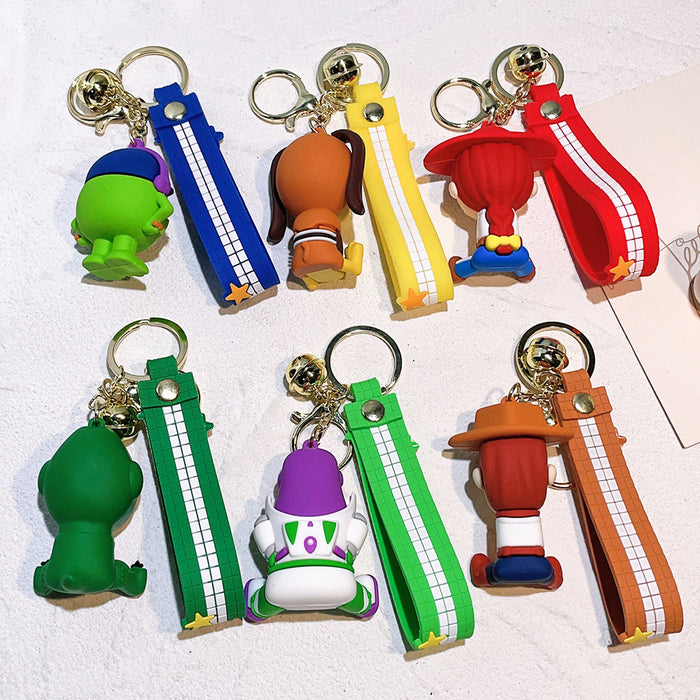 Wholesale Silicone Cartoon Doll Keychain JDC-KC-QiChao064