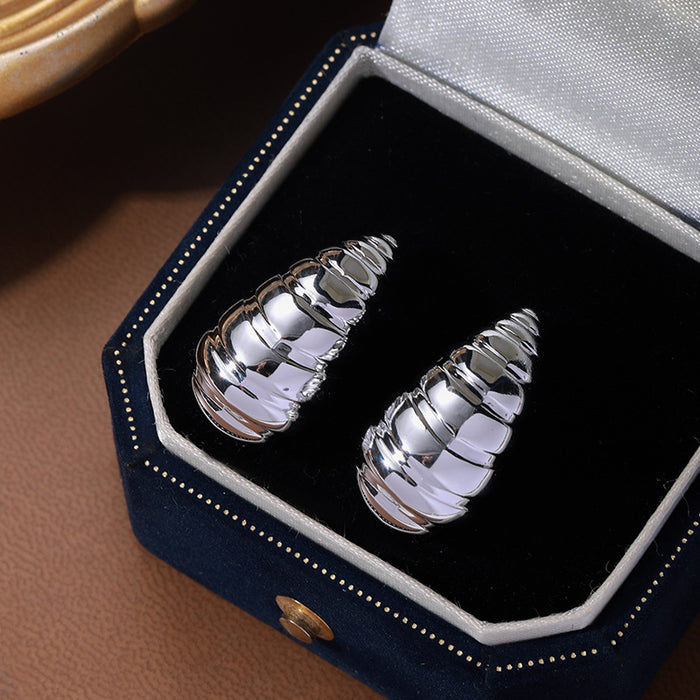 Wholesale Gold and silver earrings for women teardrop-shaped earrings