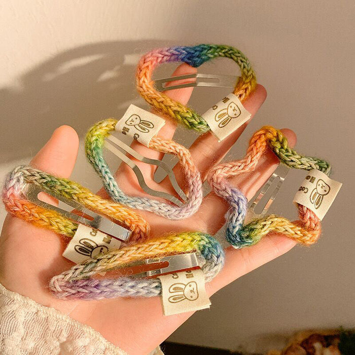 Wholesale Knitted hair clip, cute handmade hair accessory