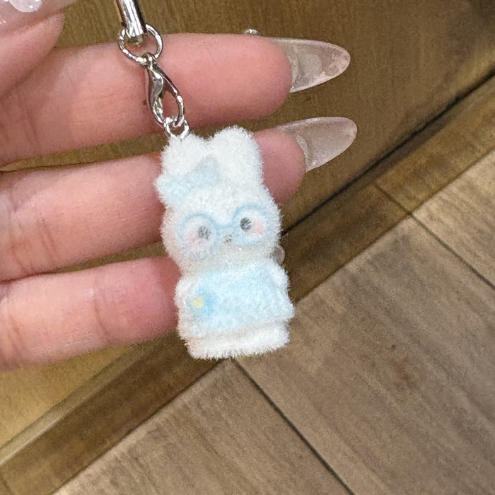 Wholesale Flocked Cat Phone Charm &  Keychain