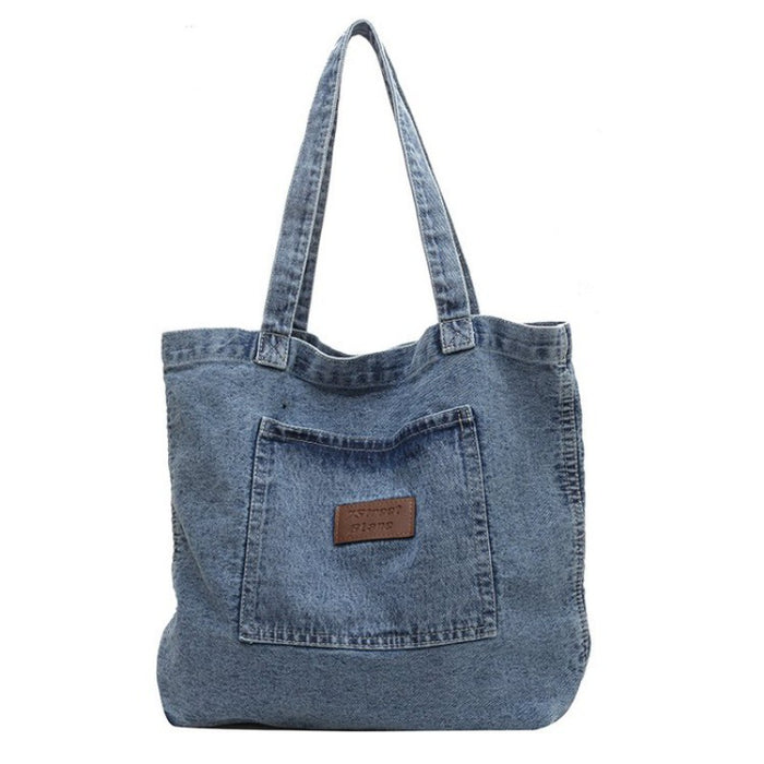 Wholesale Denim Large Capacity Bag Shoulder Bag JDC-SD-XiAn001