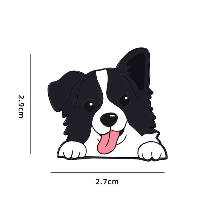 Wholesale Cute Cartoon Dog Series Metal Brooches