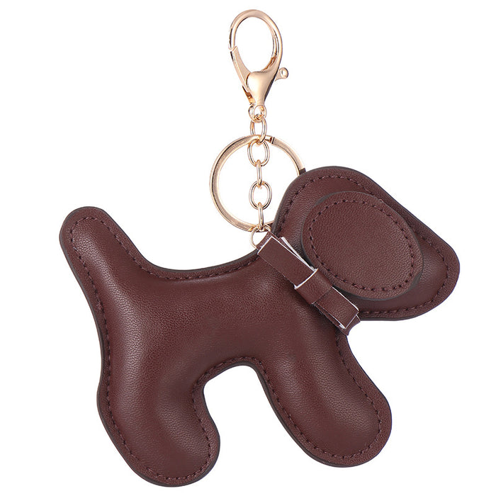 Wholesale Creative keychain leather pendant imitation leather keychain