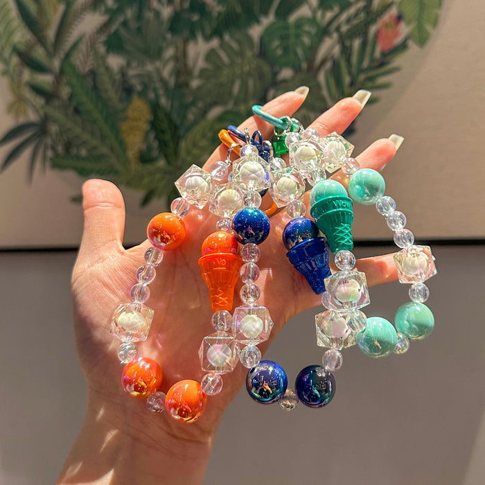 Wholesale DIY Handmade Beaded Car Keychain Pendant Accessories Phone Chain Bag Pendant