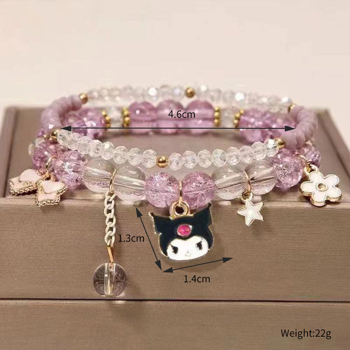 Wholesale Crystal bead cute bracelet, holiday gift giveaway
