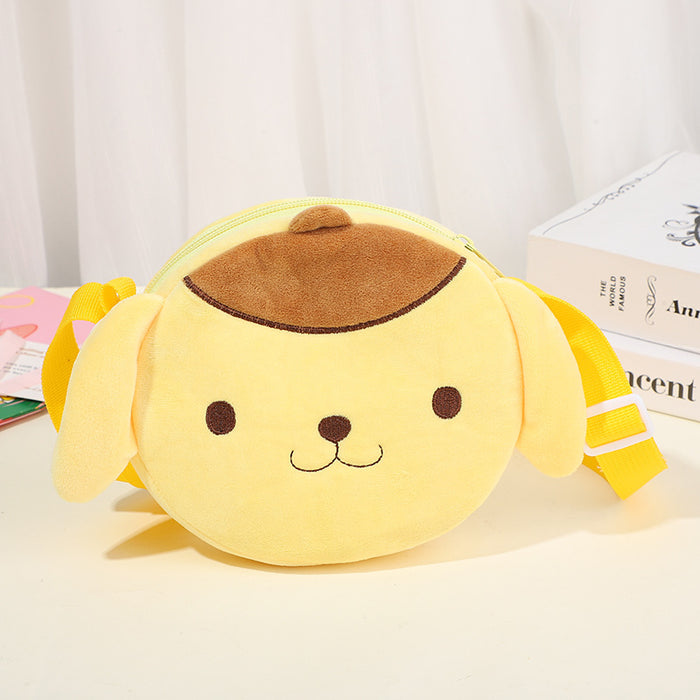 Wholesale Cartoon children' s plush small shoulder bag
