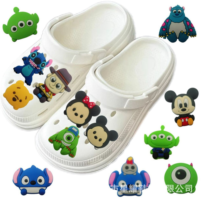 Wholesale Cartoon Cute Pet DIY Shoes Flower Shoes Button Hole Shoes Garden Shoes Accessories Button Decoration Button Shoe Flower Button Wholesale