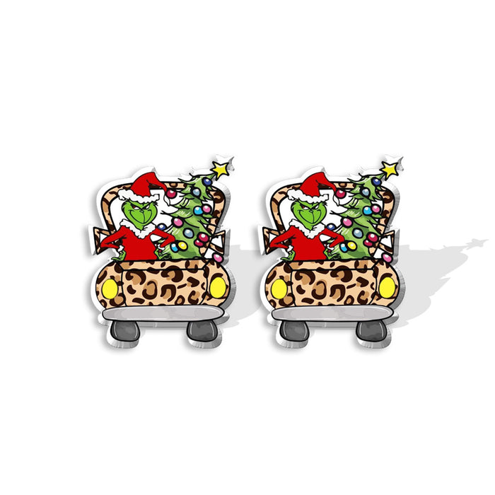 Wholesale Christmas Resin Earrings JDC-ES-KaLu011