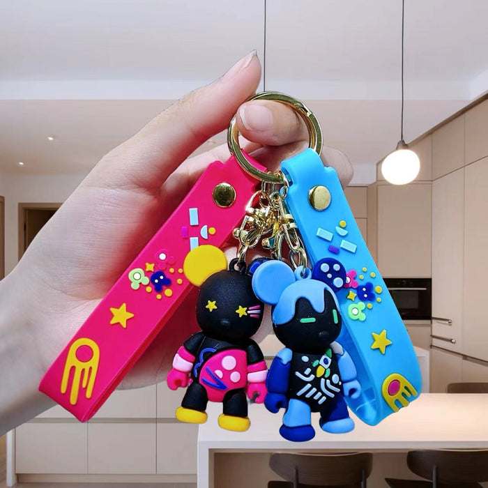 Wholesale Creative keychain cartoon figurine car keychain bag decoration