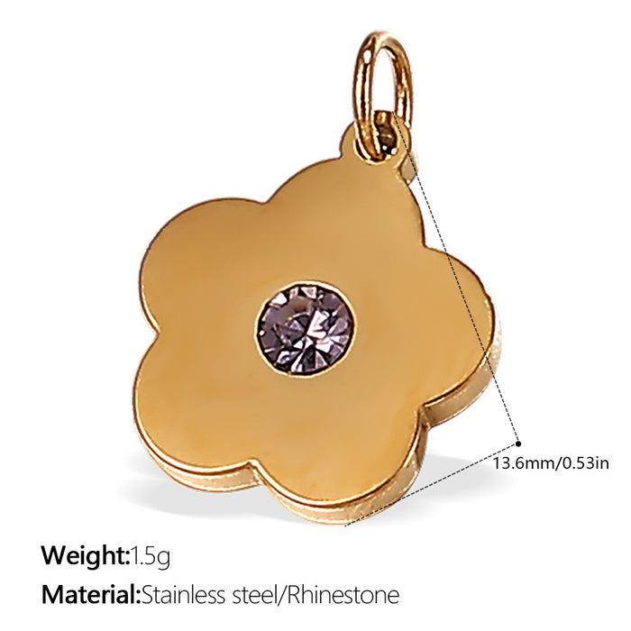 Wholesale DIY Stainless Steel Gold-Plated Necklace Pendant