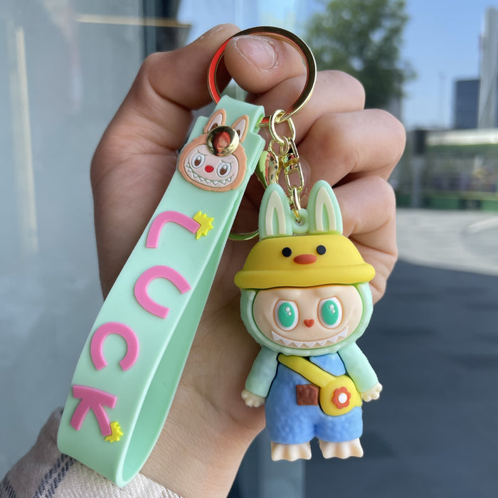 Wholesale Small Sheep Keychain Bag Pendant Doll Grabbing Machine Cartoon Doll Couple Small Gift
