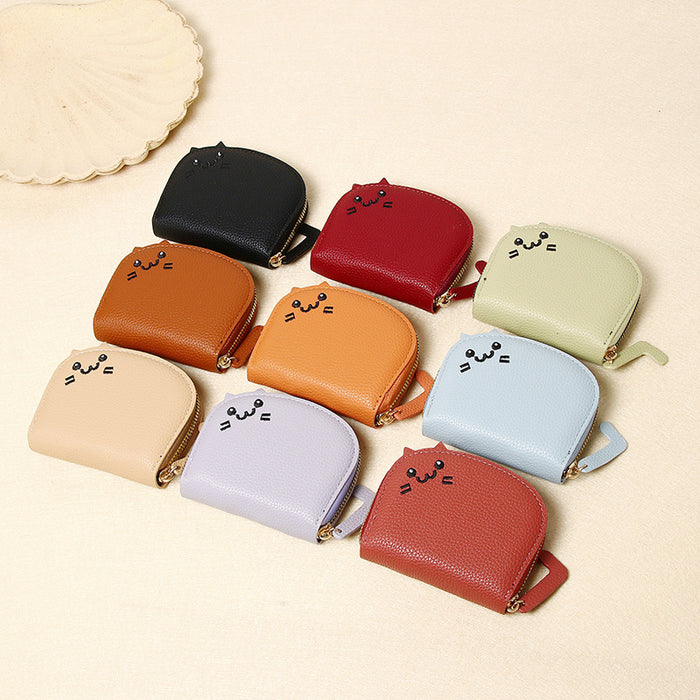 Wholesale Cat Card Bag Women's Small and Cute Multi-card Card Bag Advanced Cartoon Coin Purse