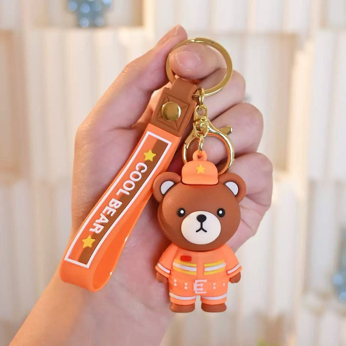 Wholesale Soft rubber cartoon special forces soldier keychains