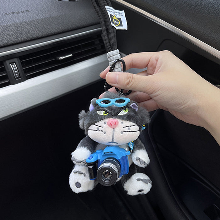 Wholesale Cute Plush Pendant Bow Car Keychain Car Hanging Bag Pendant Keychain