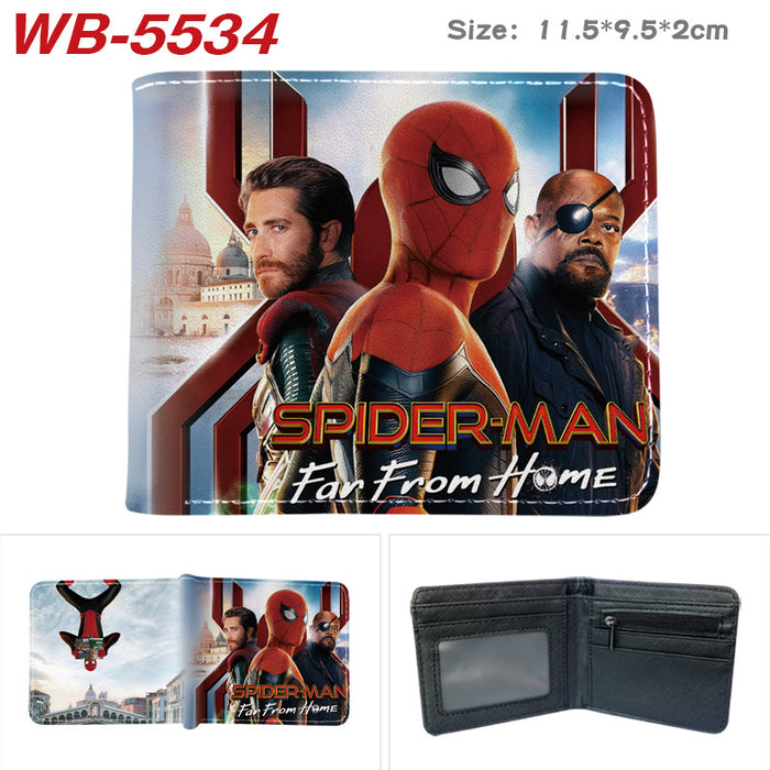 Wholesale PU Leather Anime Superhero Cartoon Bifold Wallet Stylish Everyday Gift For Students