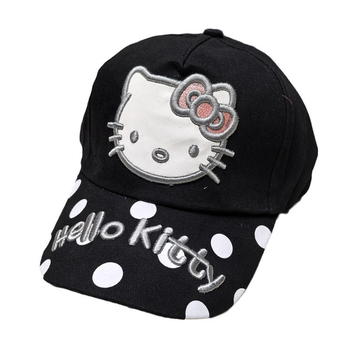 Wholesale Children's embroidered baseball cap, cute cartoon cat duckbill cap, children's sun protection and sunshade hat