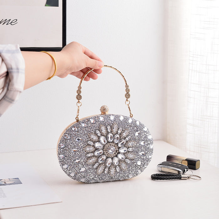 Wholesale Sunflower Evening Bag Diamond Handbag JDC-HB-YiX004