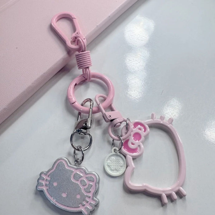 Wholesale Resin Cat Head Keychain Bag Charm With Cute Cartoon Design For Girls And Students