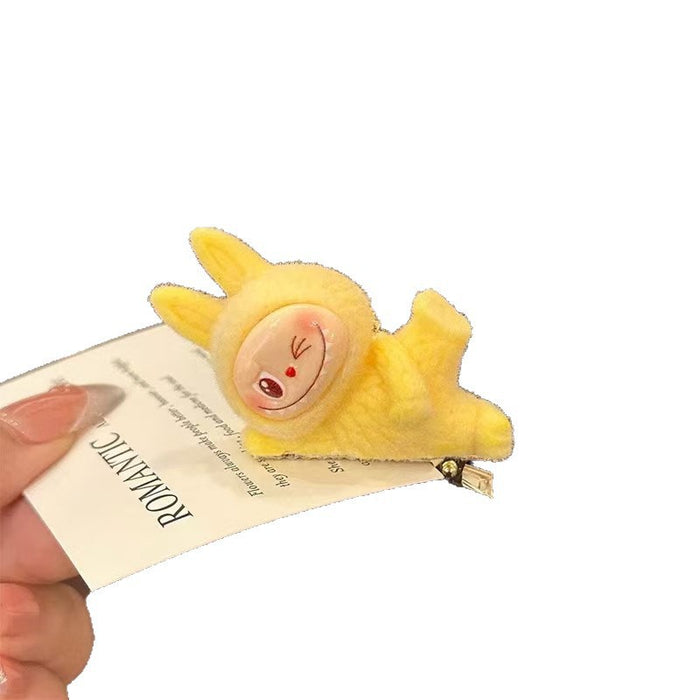 Wholesale Plush Doll Lying Posture Hairpin Cute Clip Duckbill Clip Cartoon Hair Accessories