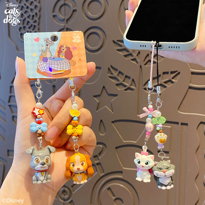 Wholesale PVC Cat Dog Pair Keychain Pendant Trendy Cartoon Bag Charm For Everyday Use And Gift Giving