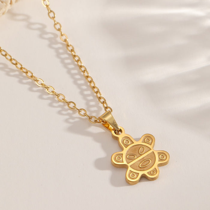 Wholesale Stainless Steel Frog Gold Waterproof Necklace