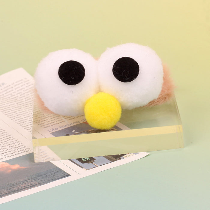 Wholesale Plush Chick Pom Pom Bangs Clip Cute Cartoon Hair Accessory Handmade Creative Gift Boutique Resale