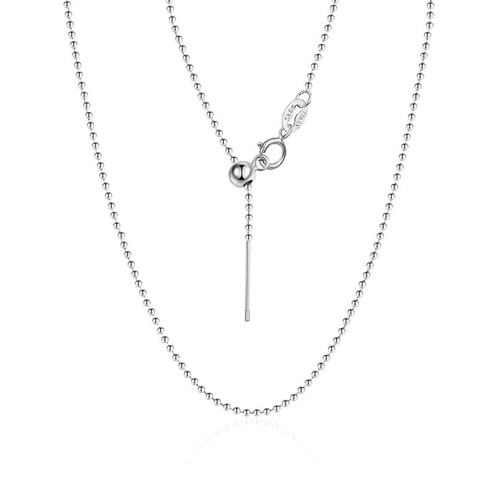 Wholesale Silver necklace with adjustable fine chain
