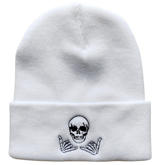 Wholesale Skull Series Embroidery Knitted Beanie JDC-FH-Shengn010