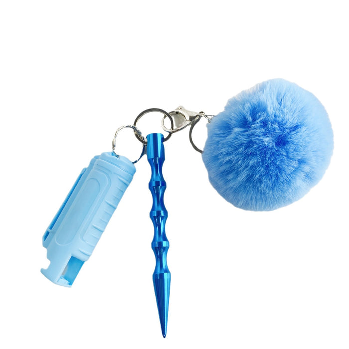 Wholesale Multifunctional Wool Ball 3-piece Keychain JDC-KC-ZY030