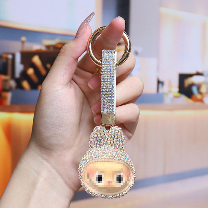 Wholesale Cute cartoon rhinestone keychain