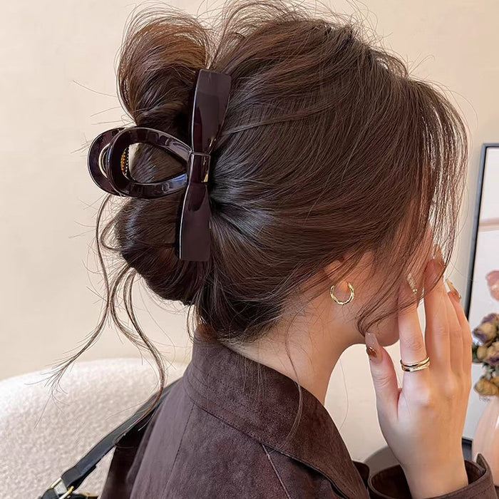 Wholesale Bow Clip Women's Hair Clip on the Back of the Head Shark Clip