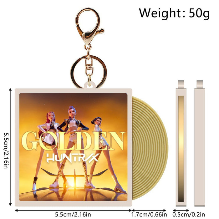 Wholesale KPOP CD vinyl record keychain