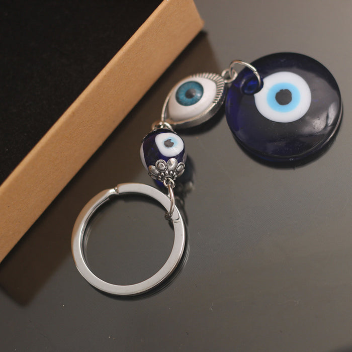 Wholesale Tima's handbag pendant diamond set Türkiye blue eye keychain accessories