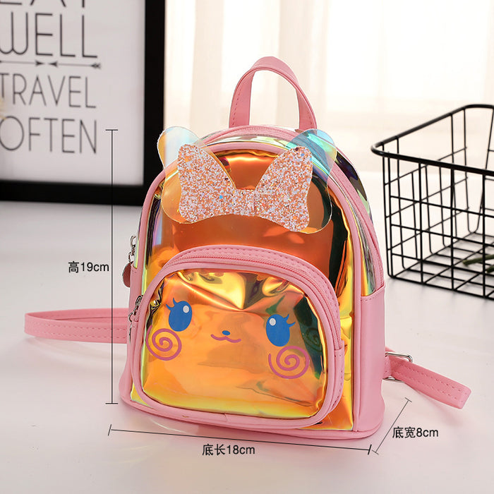 Wholesale New Children' s Backpack Leisure Travel Lightweight Laser Backpack Cute Cartoon Dance Girls Kindergarten School Bag