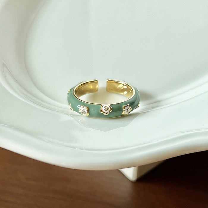 Wholesale Light luxury ring, high-end feel, open index finger ring, unique and niche ring