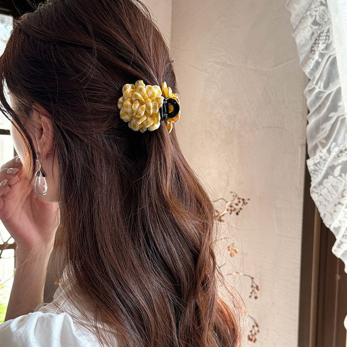 Wholesale Flower Gripper New Fabric Fashion Back of the Head