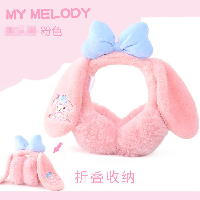 Wholesale Cute cartoon children' s earmuffs  winter warm plush folding warm earmuffs foldable earmuffs