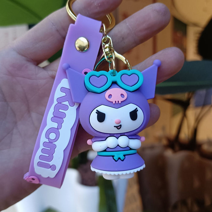 Wholesale Cartoon Silicone Anime Keychain JDC-KC-YiChang036